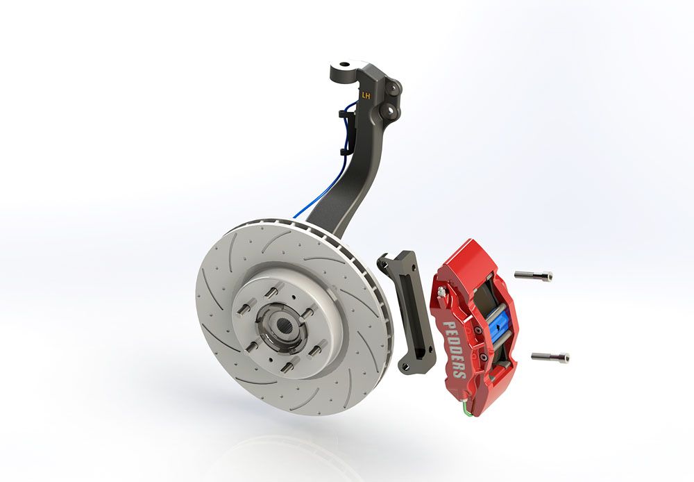 Pedders eXtreme Front Big Brake Kit Ranger 2011-2022