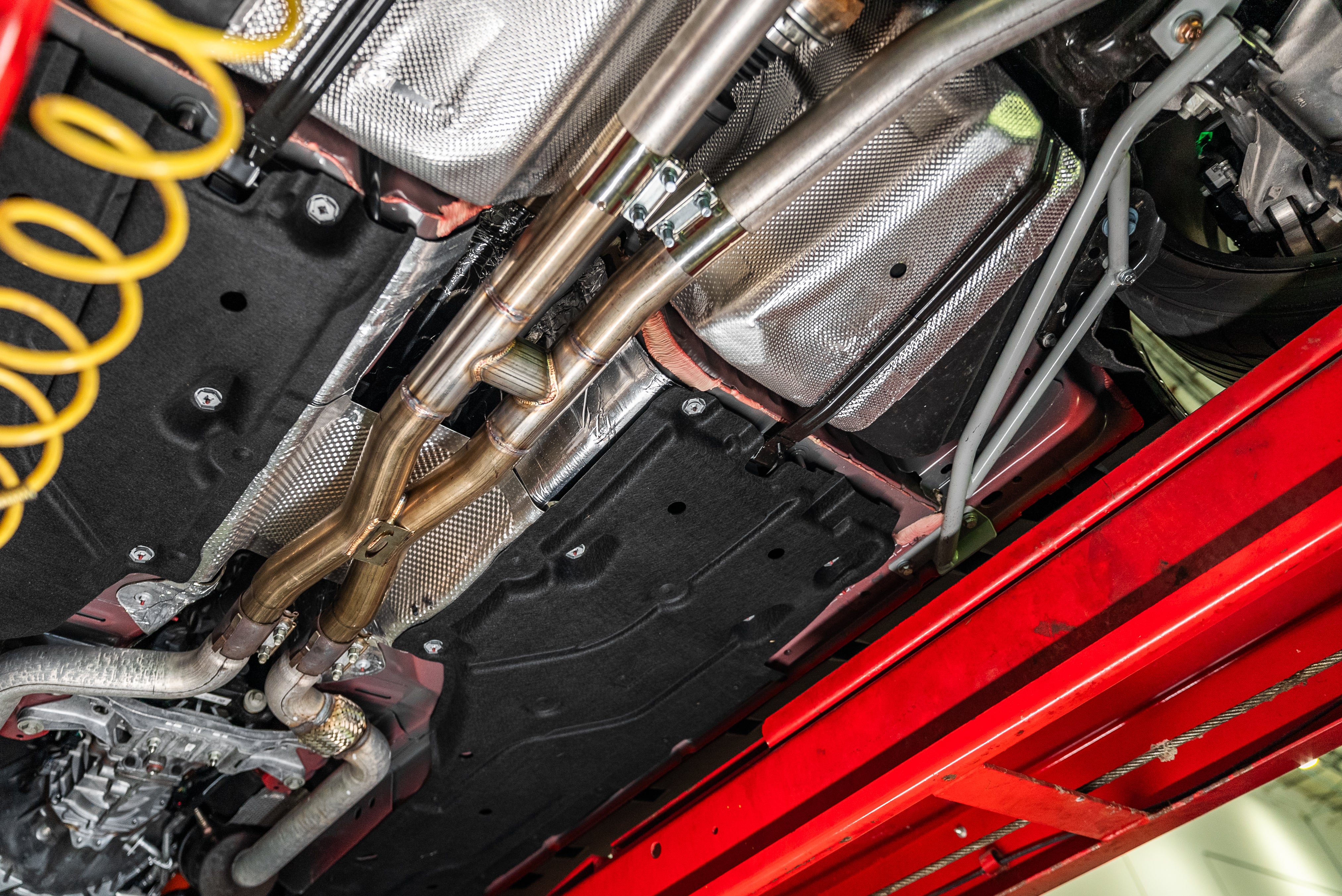 Steeda Mustang 5.0L Coyote 304 Stainless Resonator Delete H/X-Pipe "HEX" (2015-2026+)