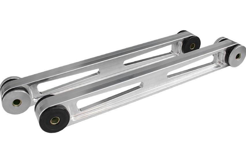 Steeda S197 Mustang Billet Rear Lower Control Arms - w/ Logo Poly Ends (2005-2014)