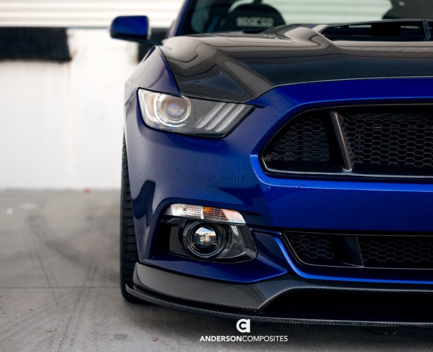 Anderson Composites Carbon Mustang Fog Lights Surrounds - 15-17