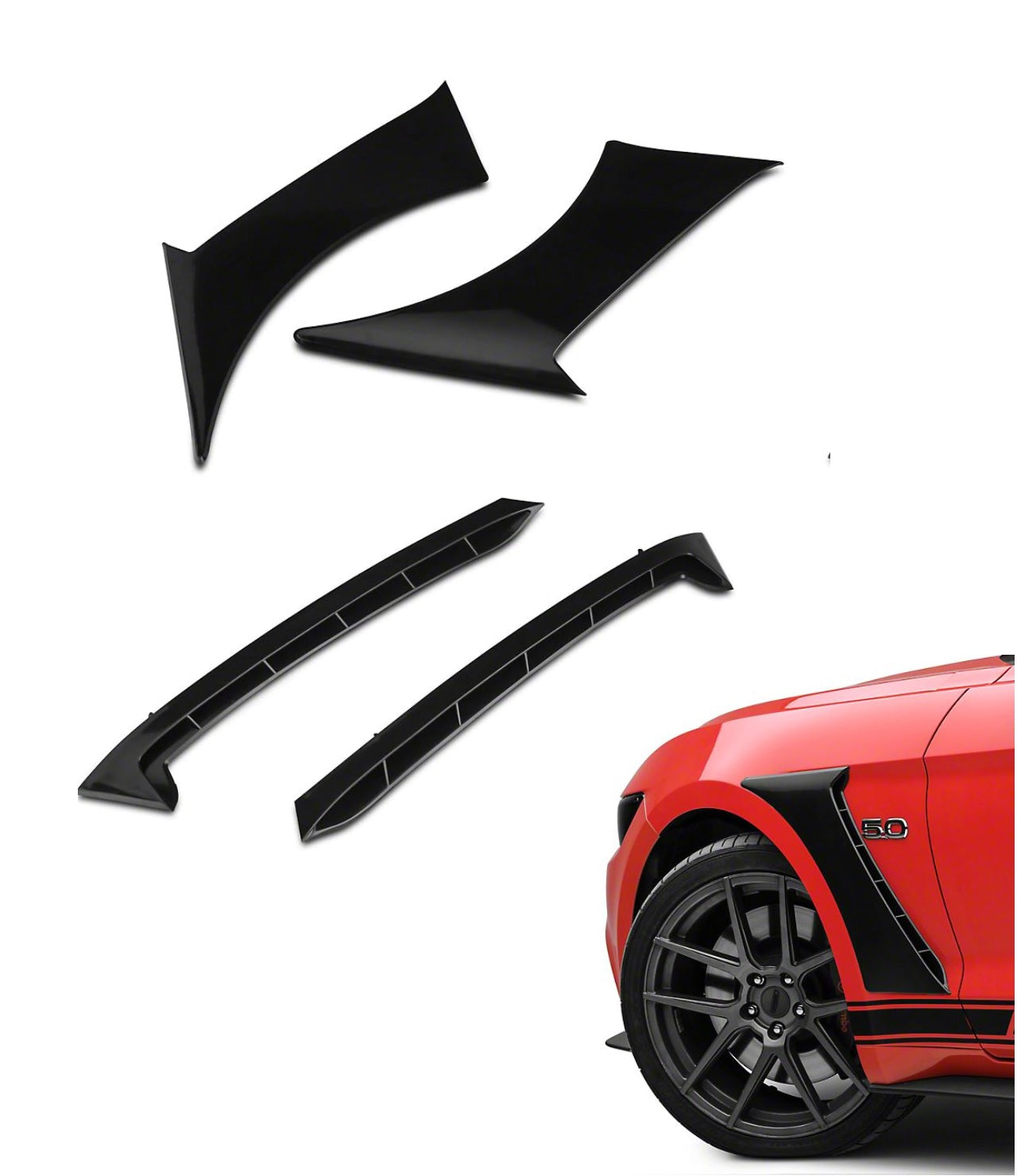 MP Concepts S550 Mustang GT350 Style Front Fender Vents