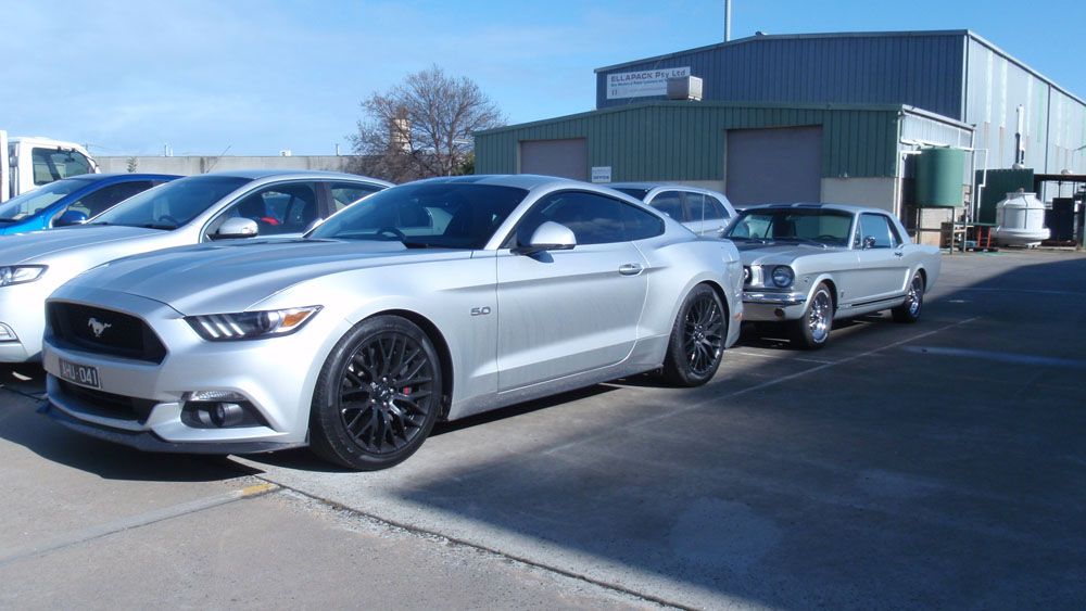 Pedders Mustang S550 GT Lowering springs installed UK