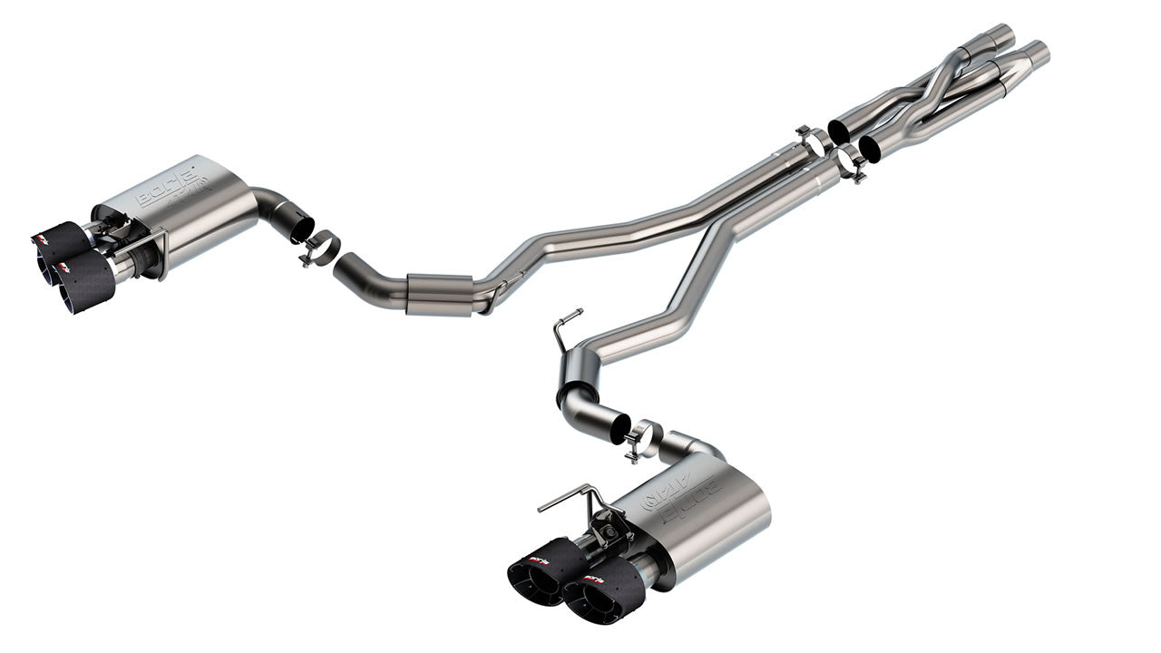 Borla ATAK マフラー 本体　マスタング Borla Mustang Mach 1 / Shelby GT500 Cat-Back Exhaust - ATAK 2018-2023