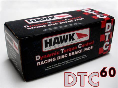 Hawk S197 Mustang V6/GT/BOSS 302/GT500 DTC-60 Rear Brake Pads (2005-2014)