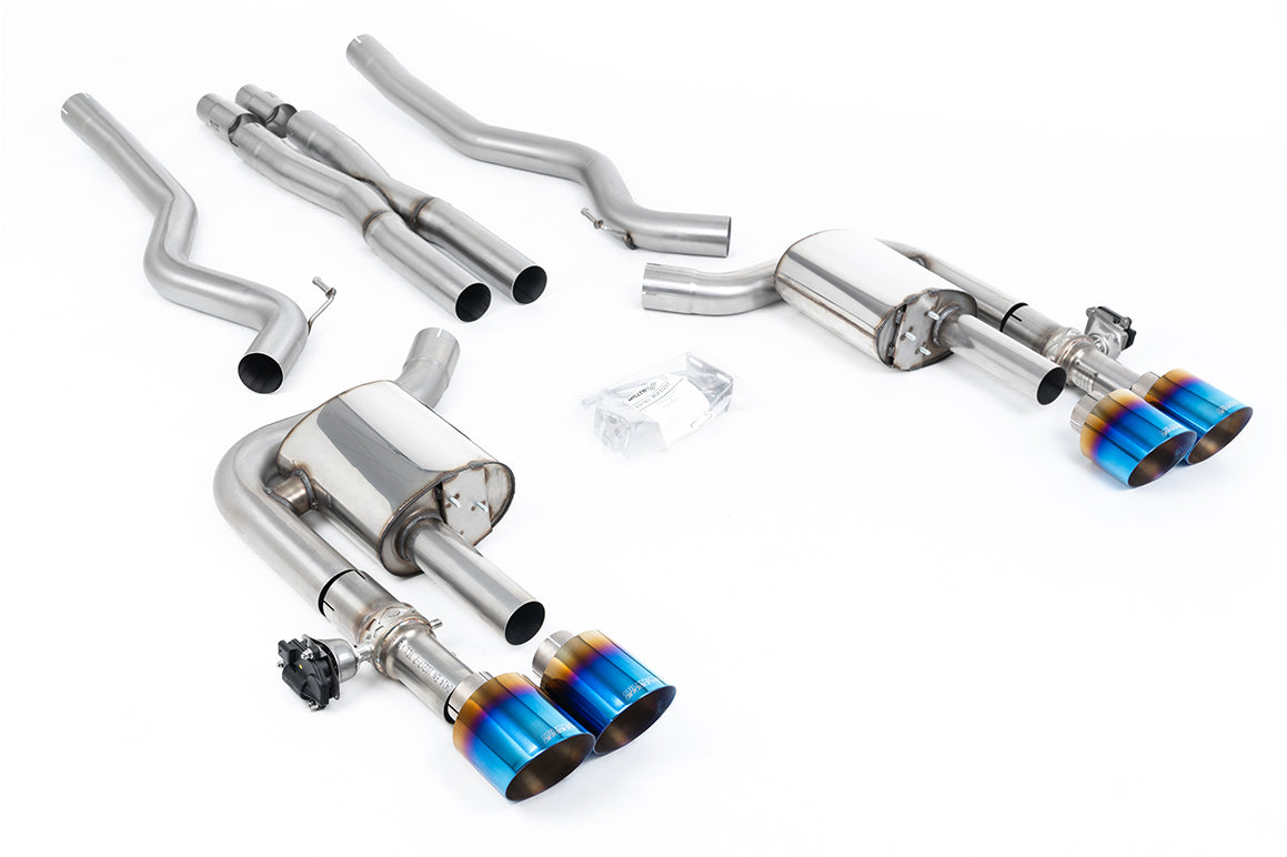 Milltek Mustang Catback - Quad Tips - 2021-2023 Mach 1 & 2024+ Dark Horse
