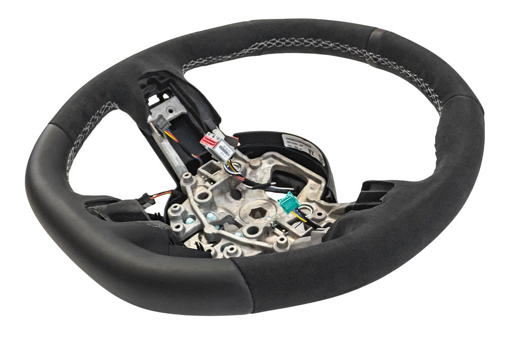 Ford Performance Mustang Alcantara Steering Wheel - Black Sightline (2015-2017)