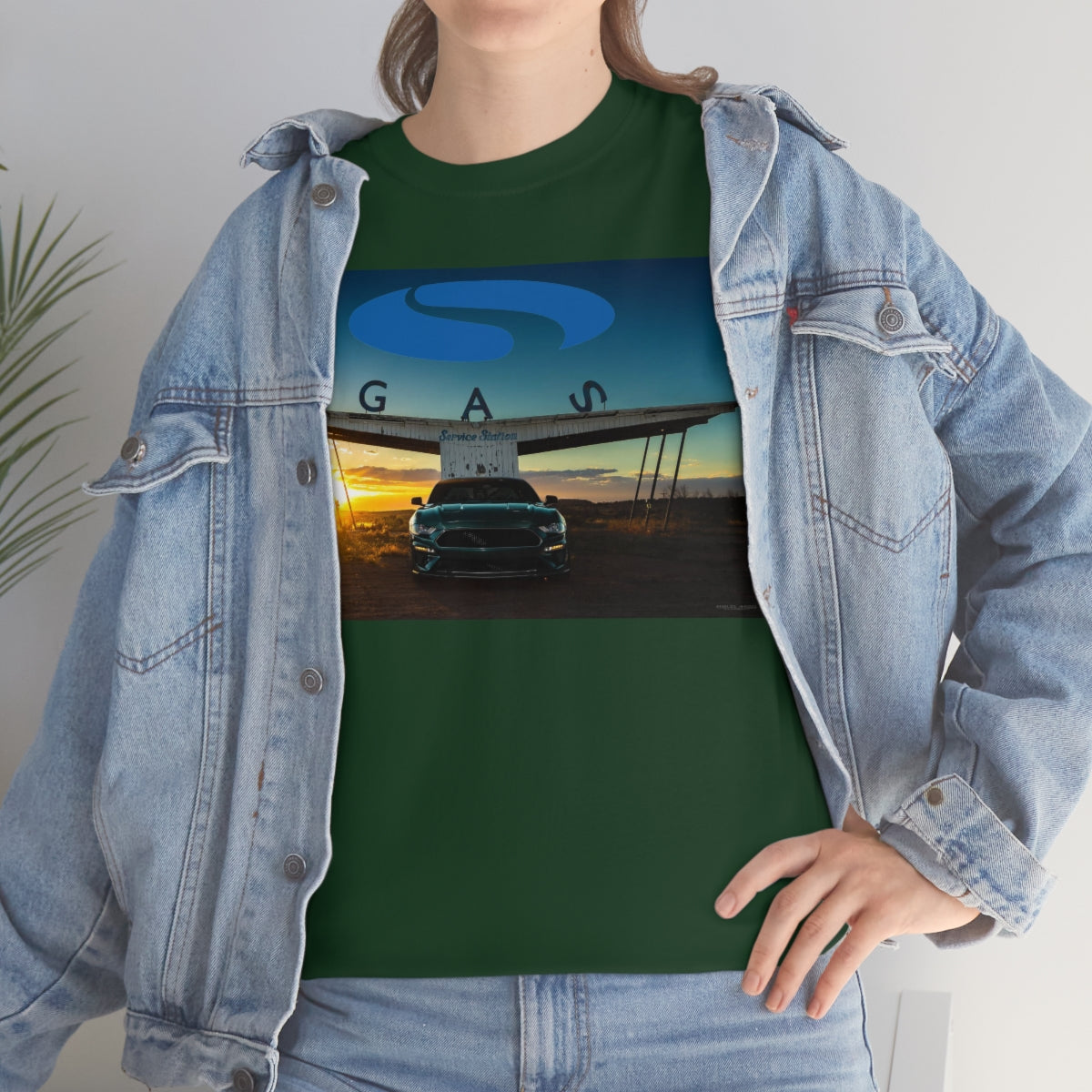 Steeda Steve McQueen Bullitt Green Cotton T Shirt