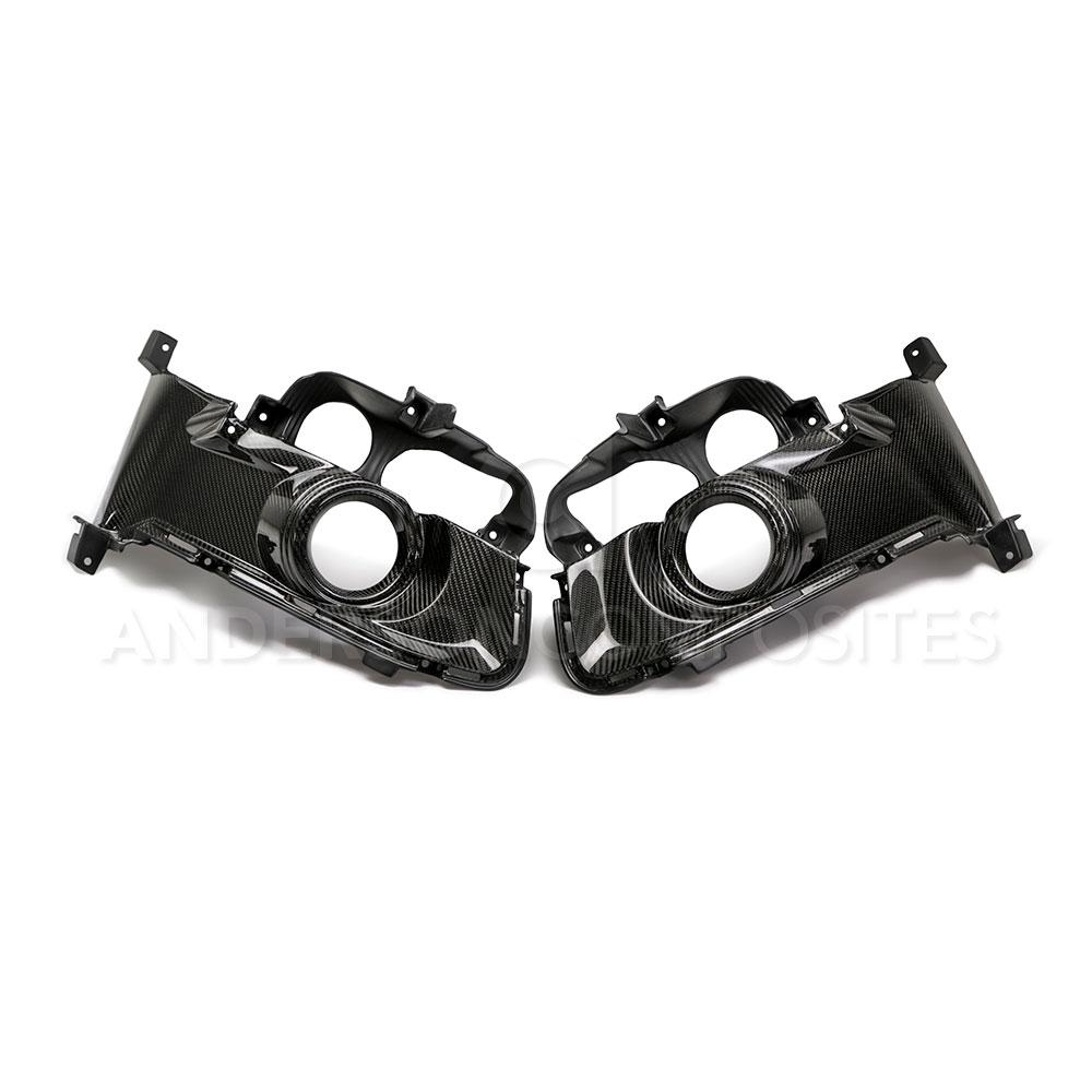 Anderson Composites Carbon Mustang Fog Lights Surrounds - 15-17