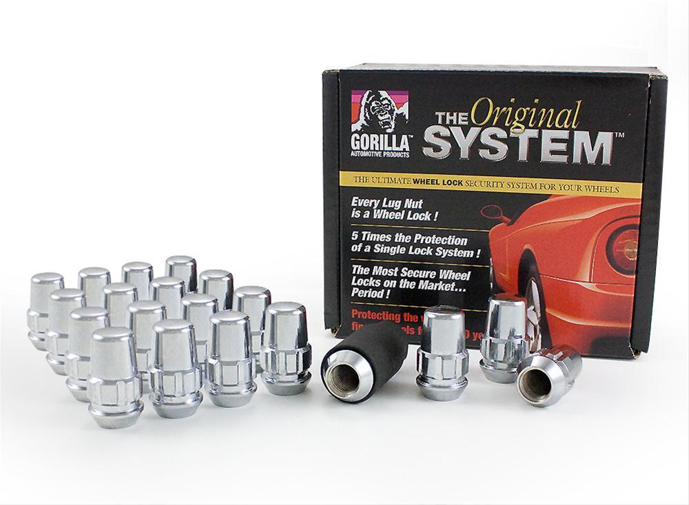 S550 Mustang Wheel Nuts Lock Set Black Polished