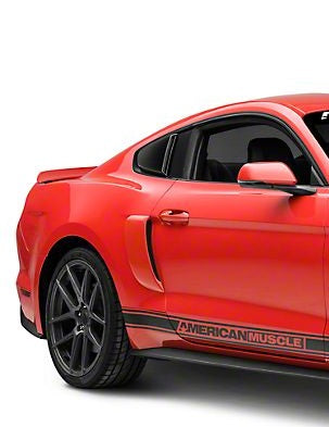 MP Concepts Large Scoop style rear quarter window scoops for S550 2015+ Mustang_installed