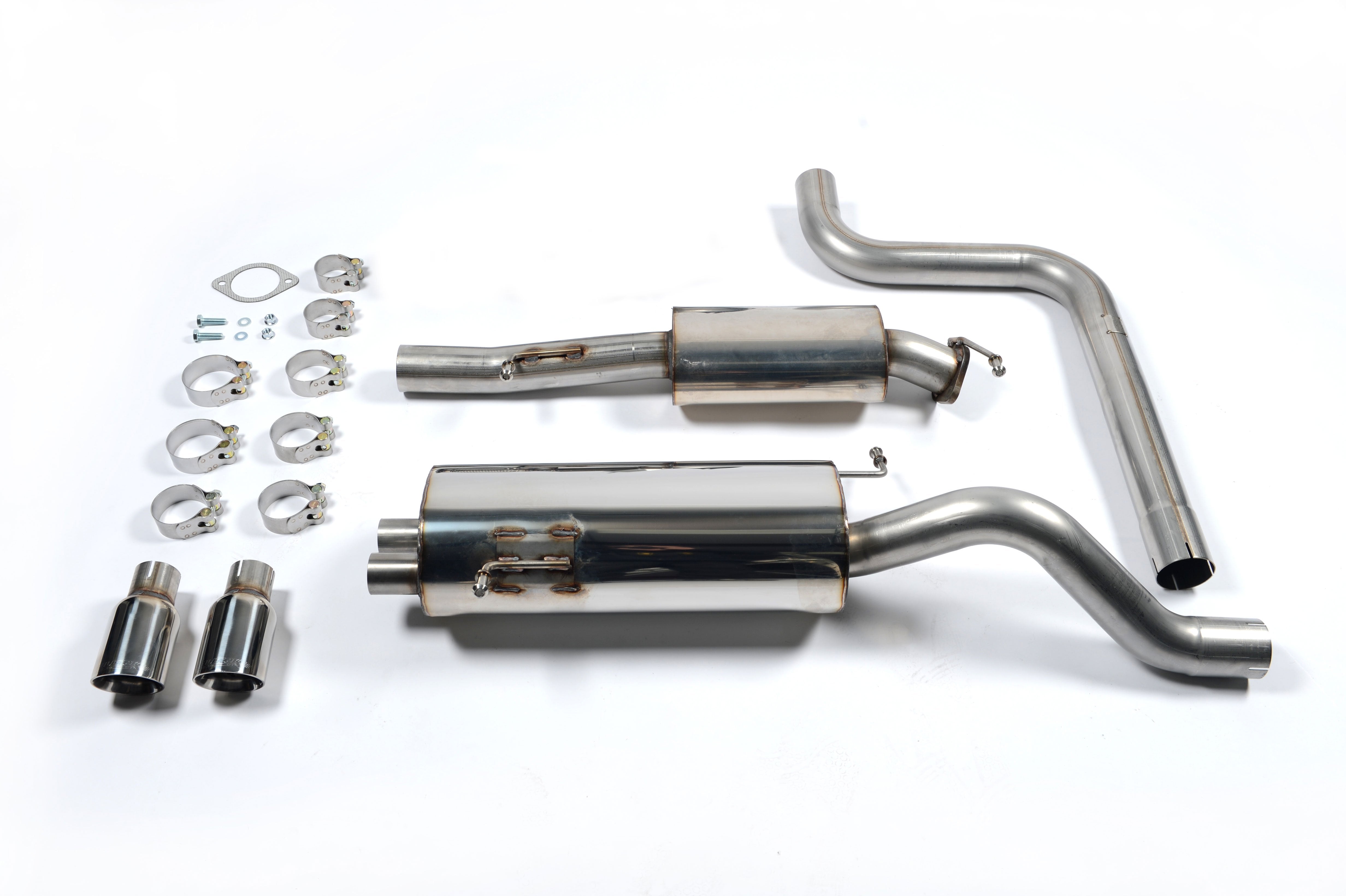Milltek Resonated Catback Exhaust for MK7 Fiesta ST with Polished Tips