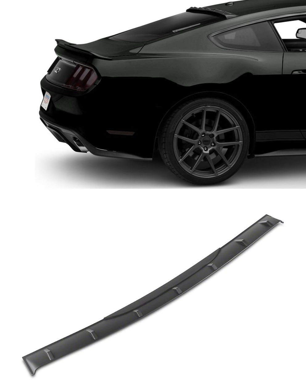 Top Mount Rear Spoiler MP Concepts S550 Mustang High Mount Rear Roof Spoiler