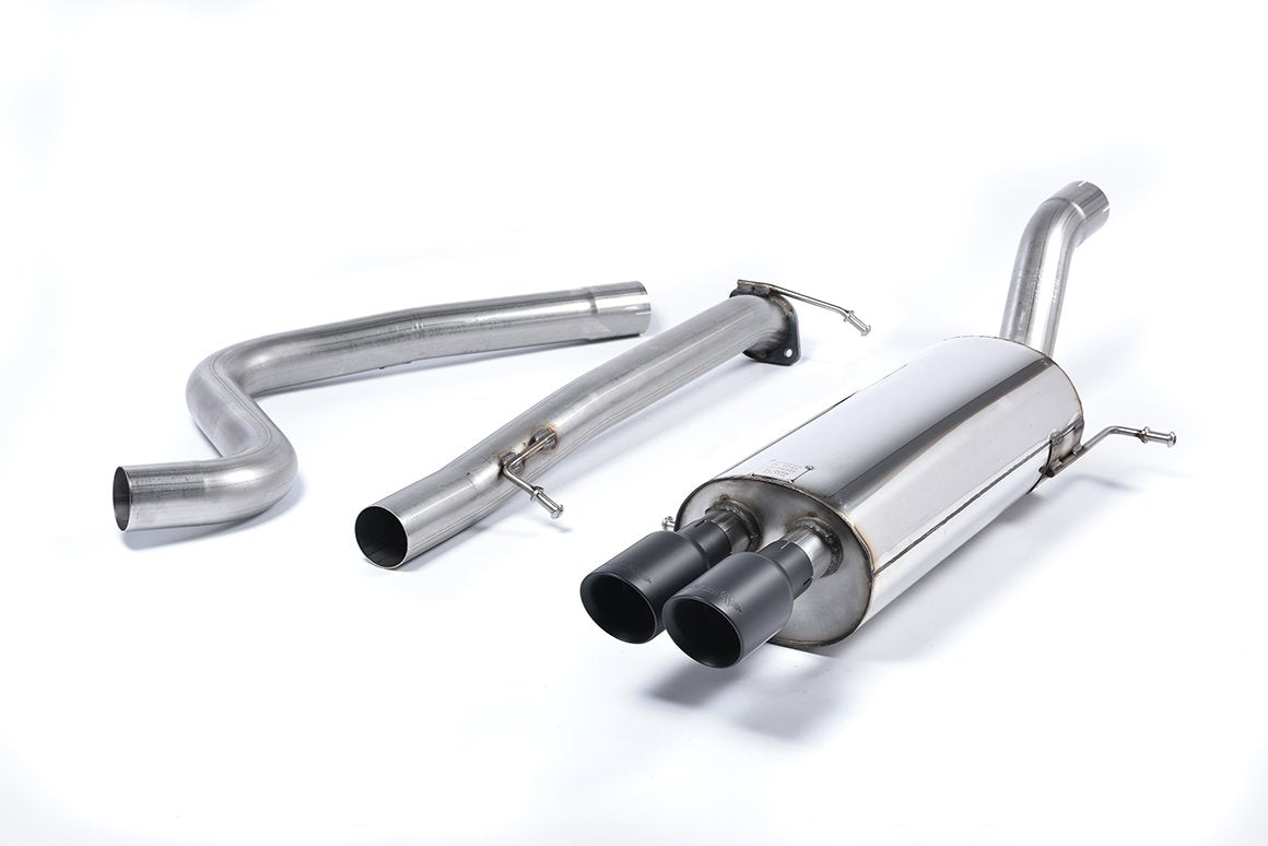 Milltek NON Resonated Catback Exhaust for MK7 Fiesta ST with Black Tips